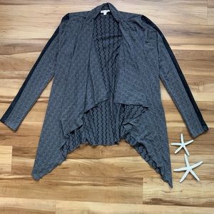 Hem & Thread Women’s Open Front Draped Cardigan, Size Small